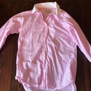 Kiel James Patrick scalloped button down oxford